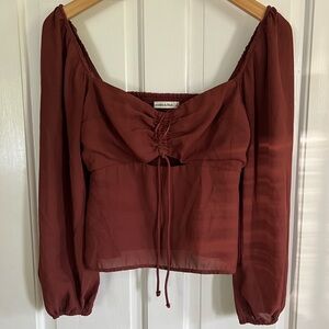 Abercrombie & Fitch Burgundy Blouse